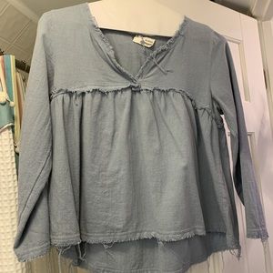Blue Aerie blouse